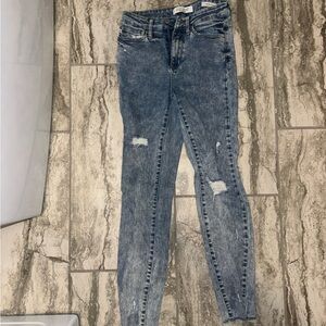 Judy Blue Stylish Blue Distressed Women Jeans